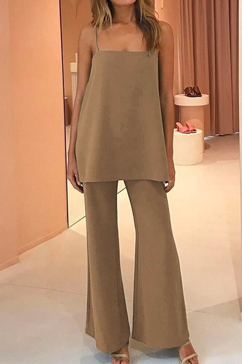 Moxidress Cami Top Wide Leg Pants Set