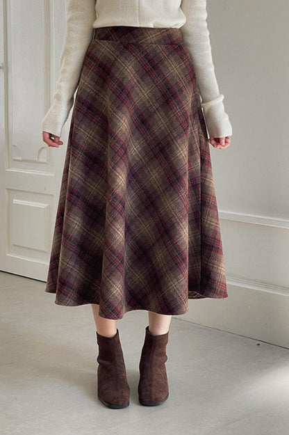Red Mohair Skirt