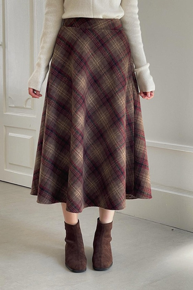 Red Mohair Skirt