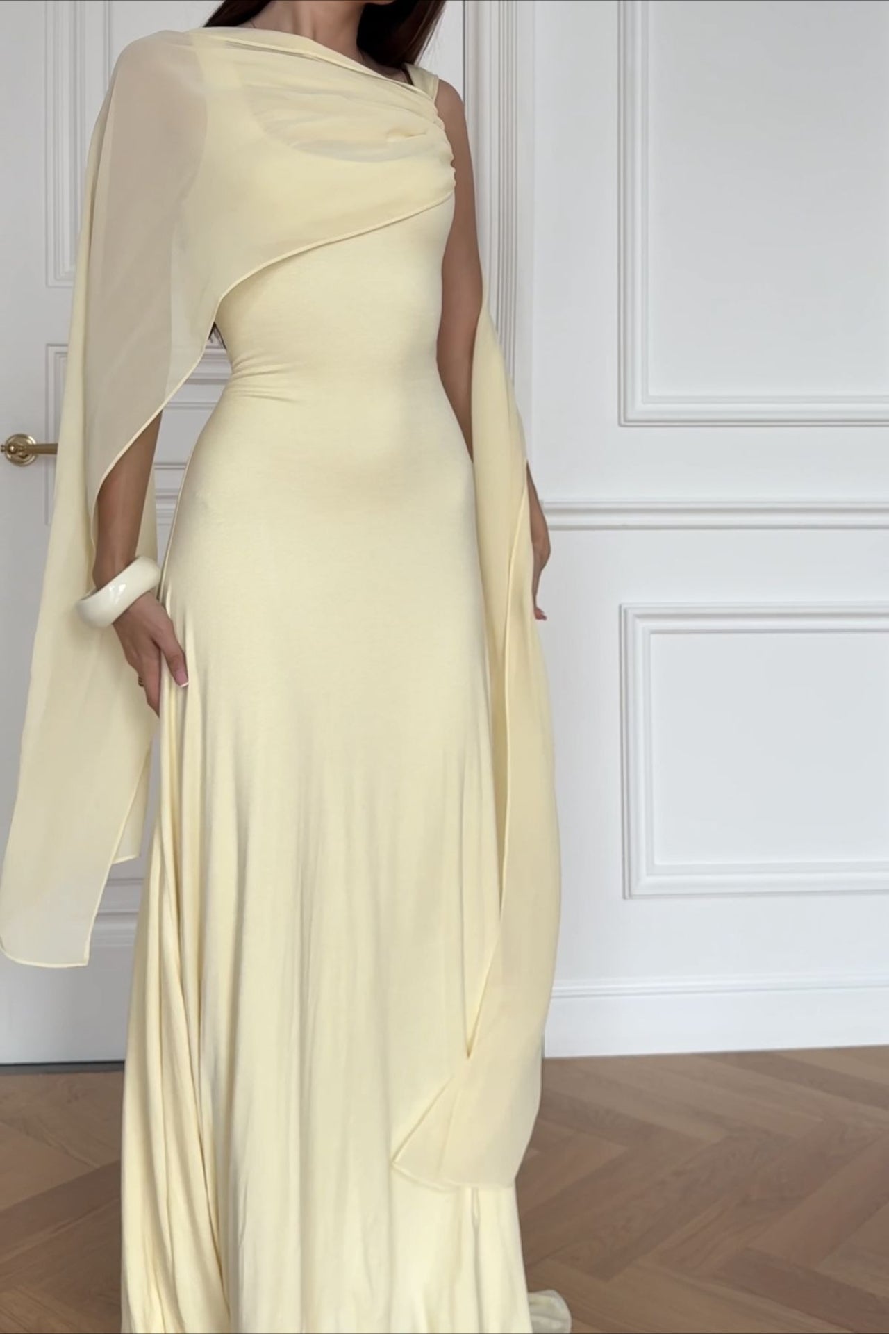 Sash Shawl Cami Maxi Dress