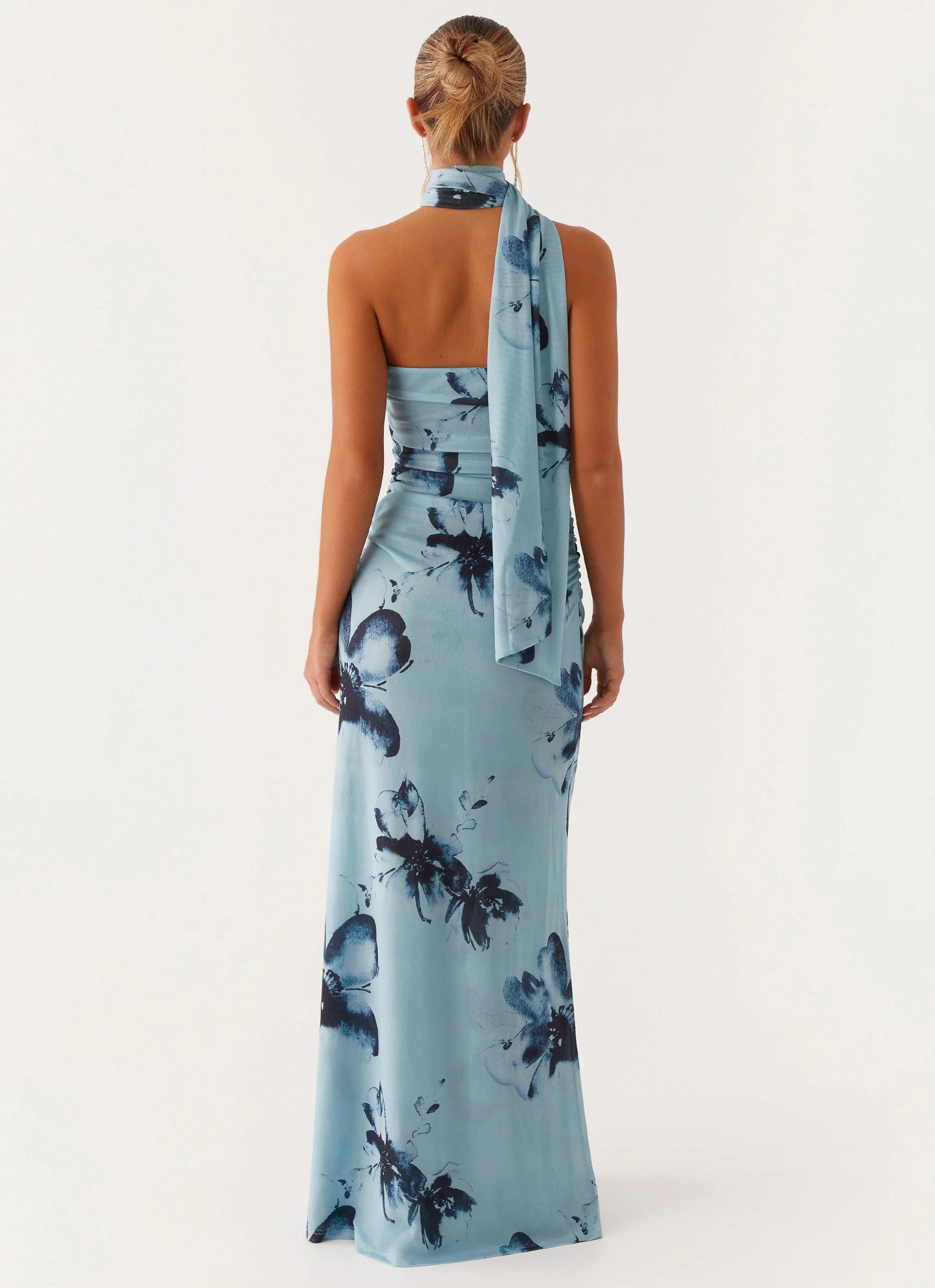 Songbird Maxi Dress - Blue Black