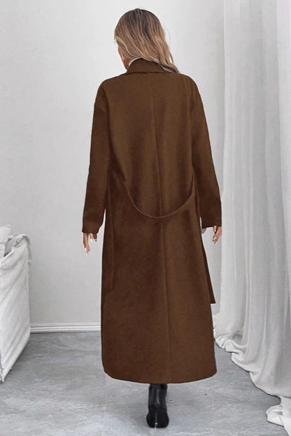 Double-faced Wool Loose Mid-length Overcoat