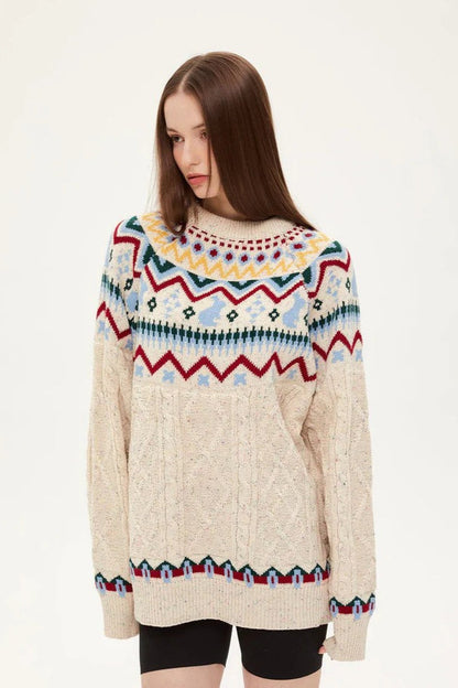 Crew Neck Knitted Sweater