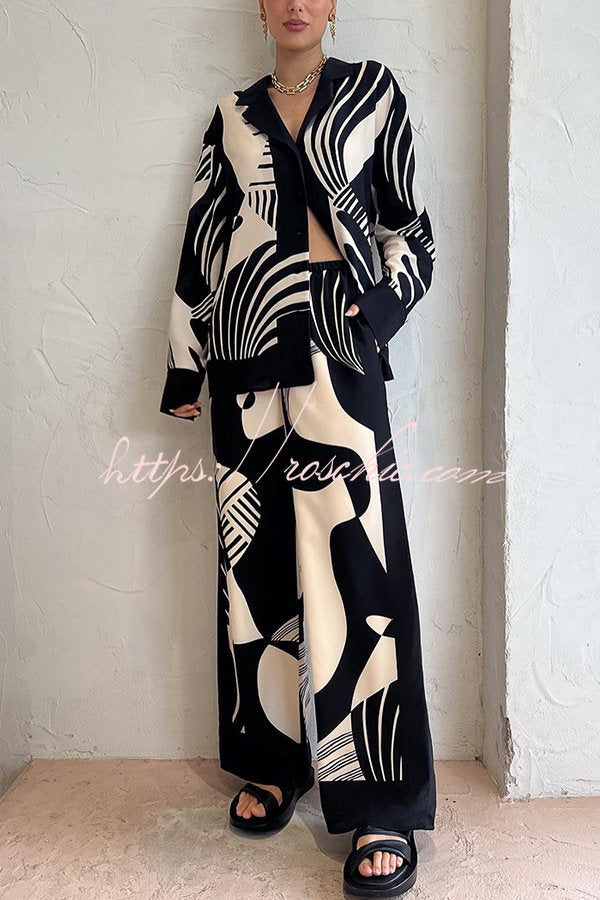 Delightful Elastic Waist Pocketed Wide Leg Drape Pants