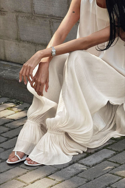 Structured Puff Ankle Pants