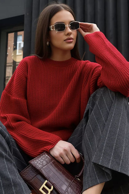 Crew Neck Loose Sweater