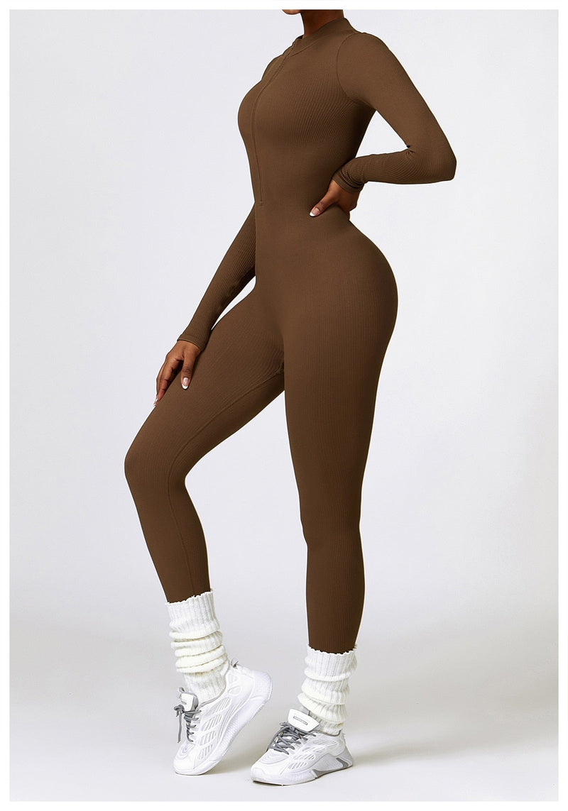 Serena - Zip Up Jumpsuit Long Sleeve