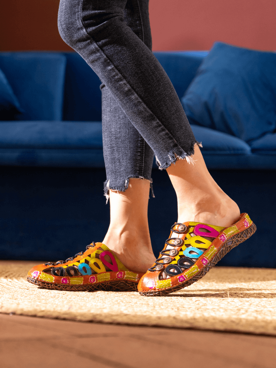 Soffia | Annadale Cut-out Leather Sandal