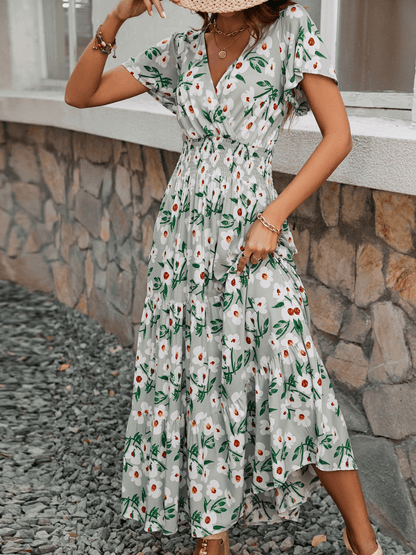 Yasmin V-neck Maxi Dress