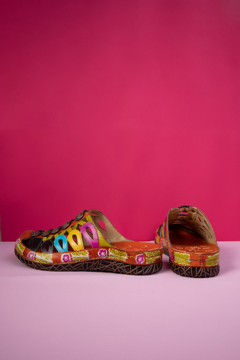 Soffia | Rowan Embossed Leather Sandal