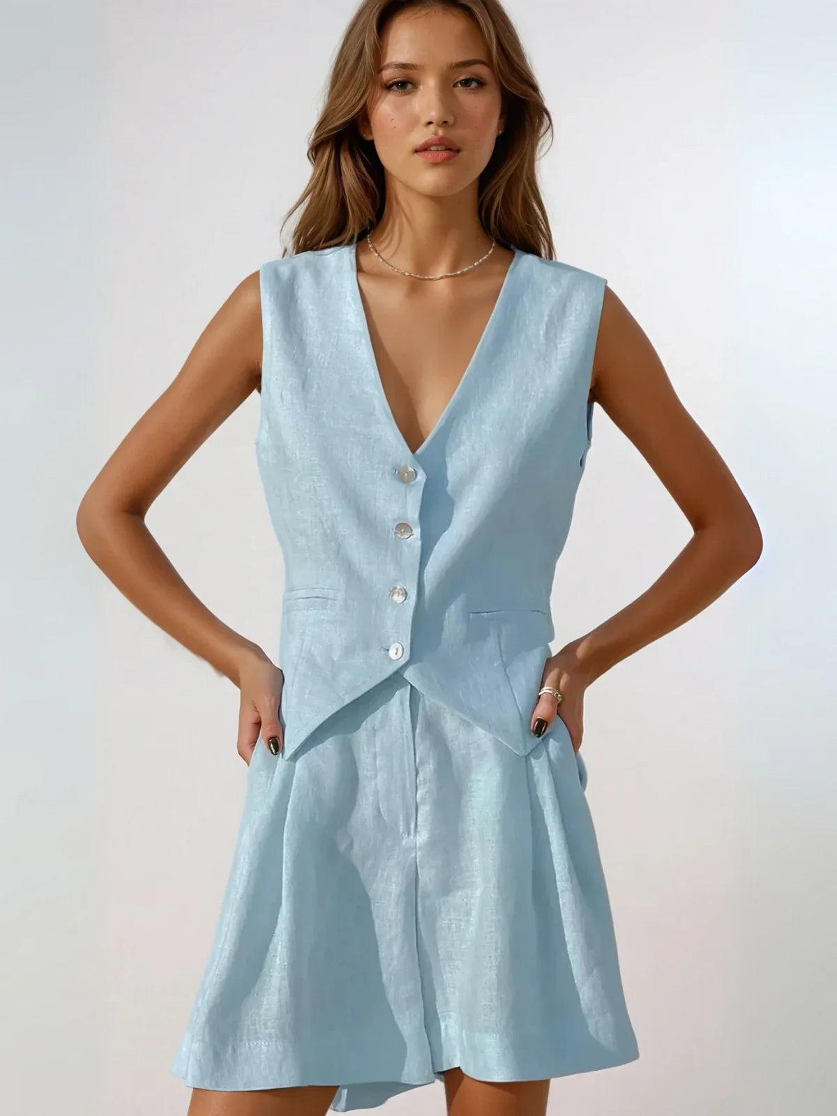 Always Vest & Shorts Matching Suit