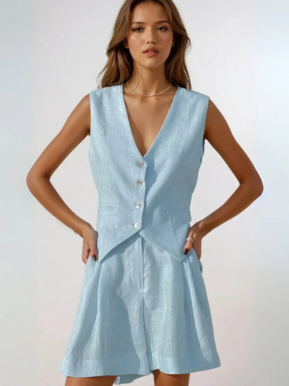 Always Vest & Shorts Matching Suit