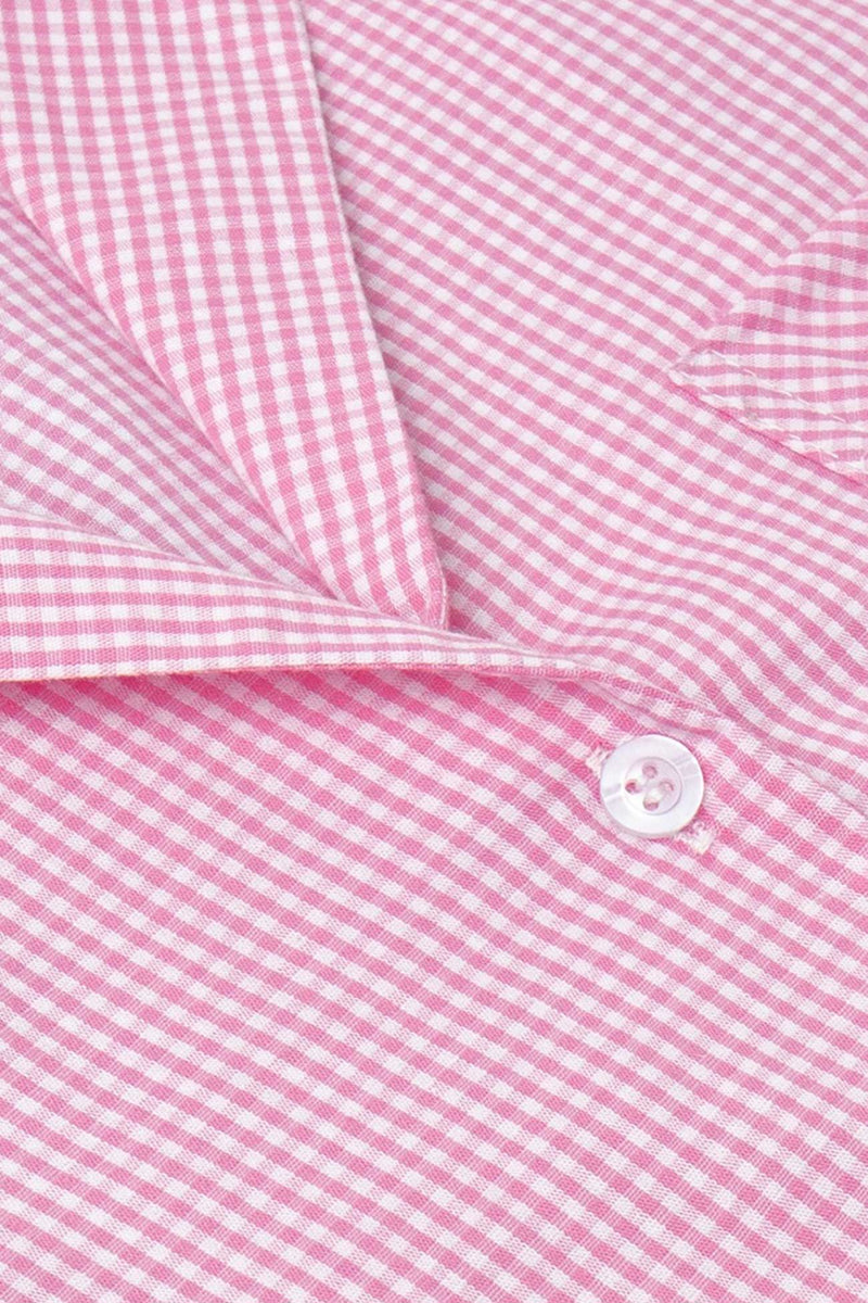 Plaid Blouse Cotton Two-piece Outfit