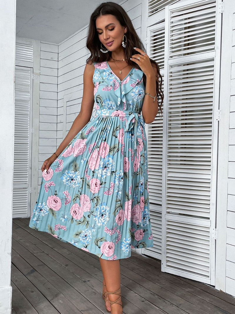 Uke Midi Dress - Blue