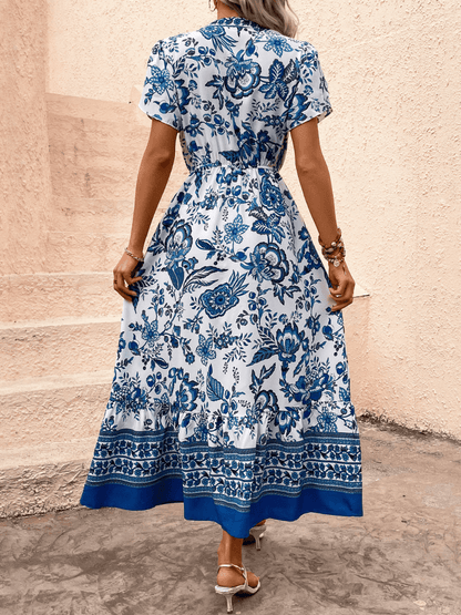Picking Petals Short Sleeve Maxi Dress