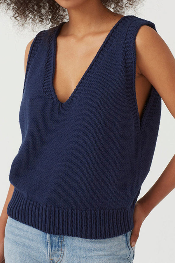 Knitted Vest Small Vest Sleeveless Sweater
