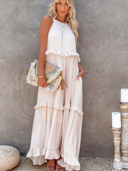 Megan | Ruffle Maxi Dress