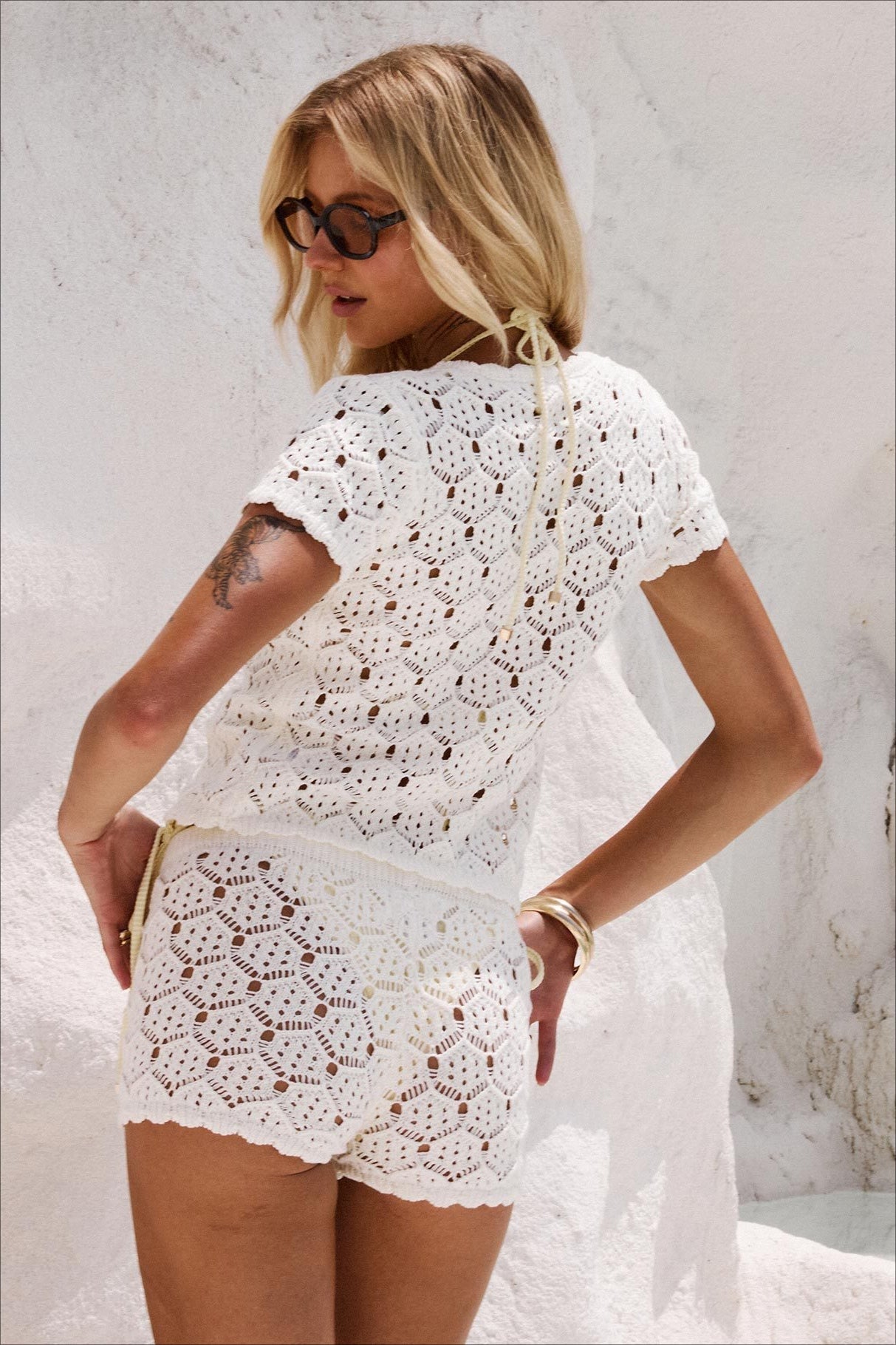 Cutout Comfy Top Shorts Two Piece Set