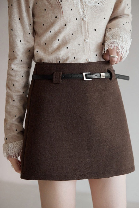 Tartan Textured Skirt