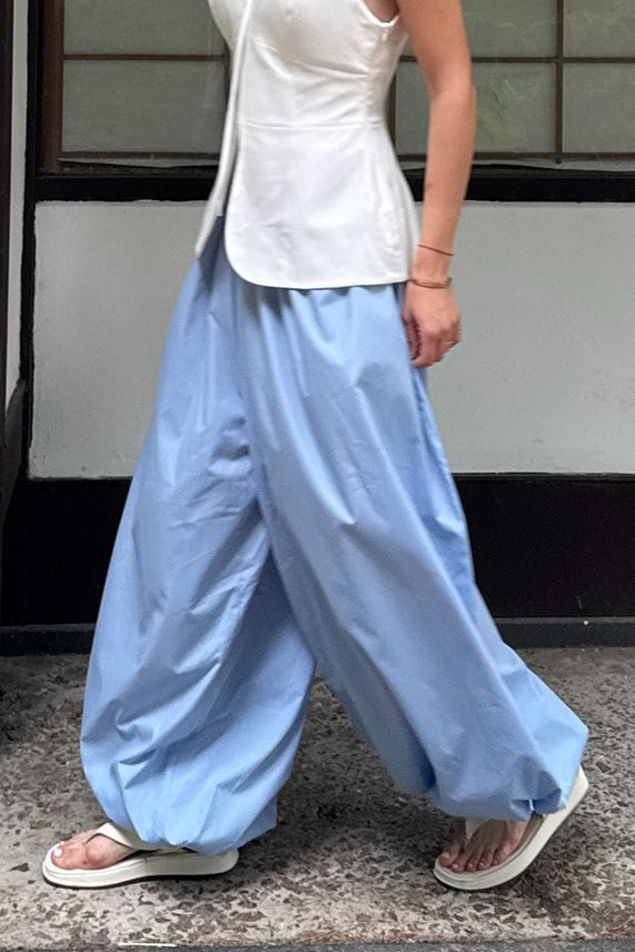Street Cotton Lantern Loose Pants