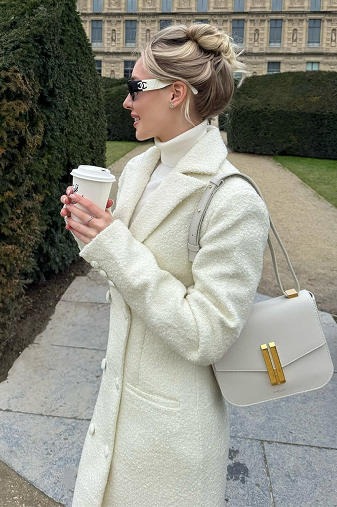 Color Slim Fit Long Tailored Overcoat
