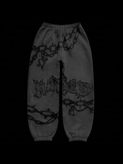 Multi Color Chain Print Sweatpants