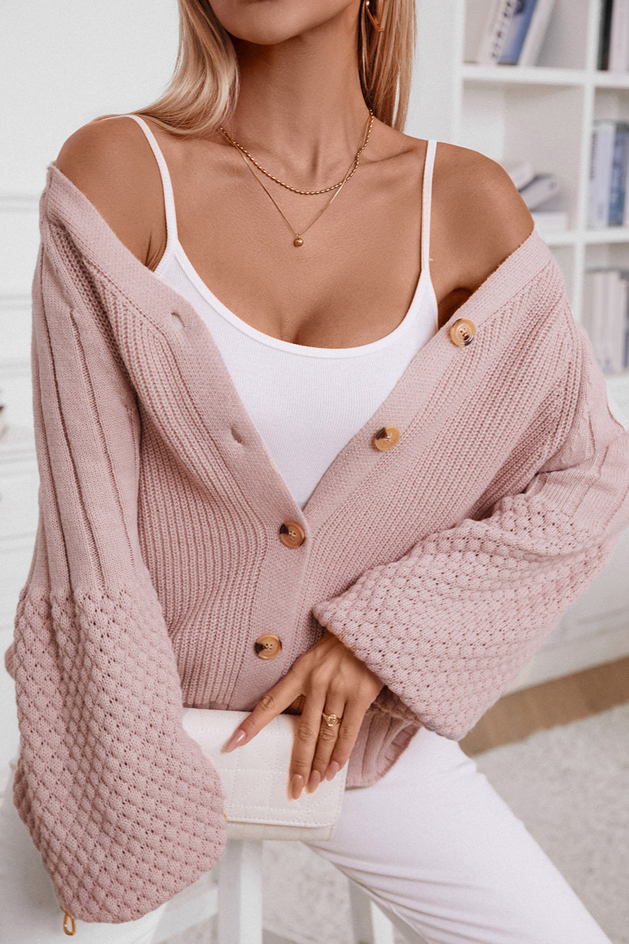 Button Knit Cardigan