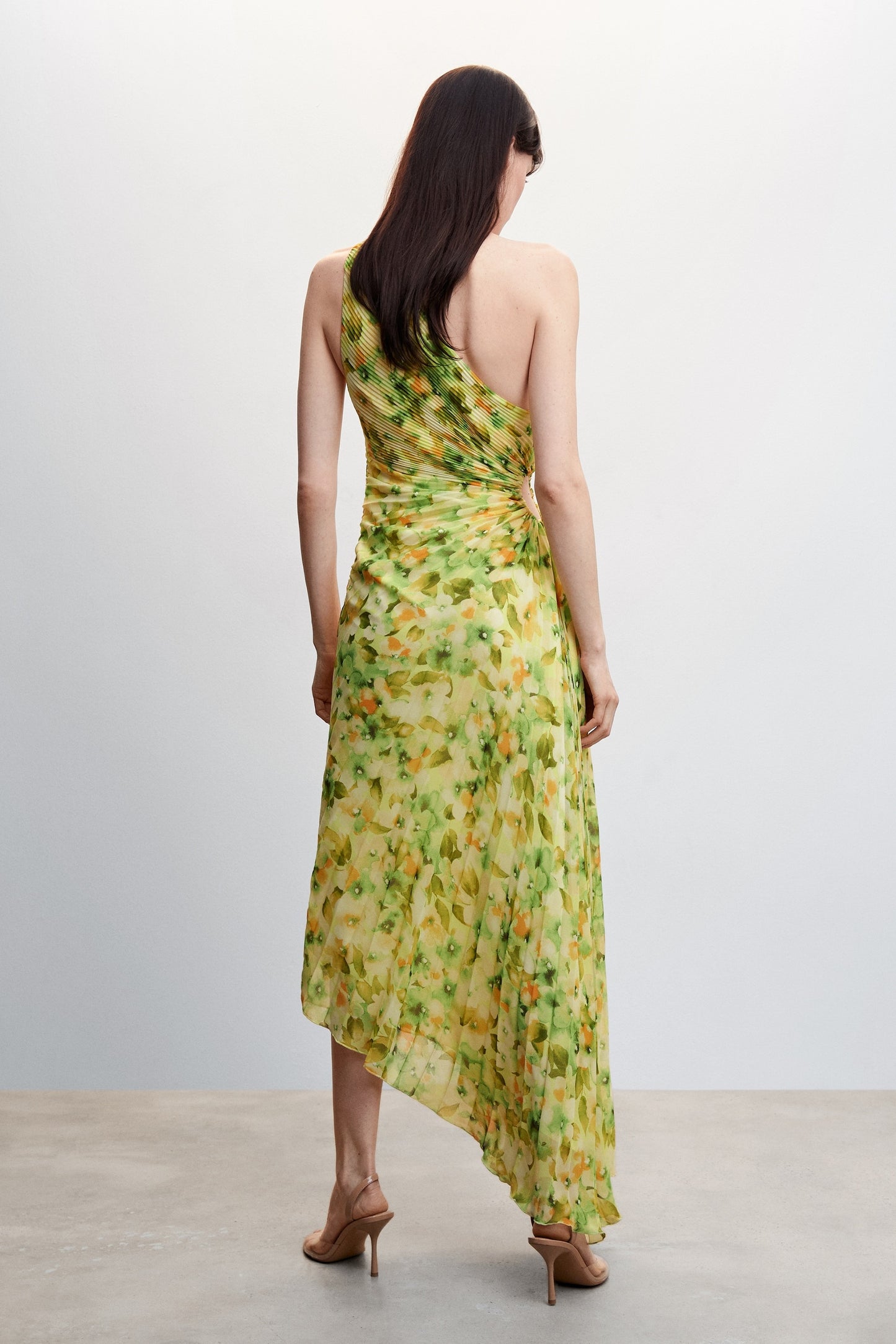 Riva Printed One Shoulder Maxi Dress