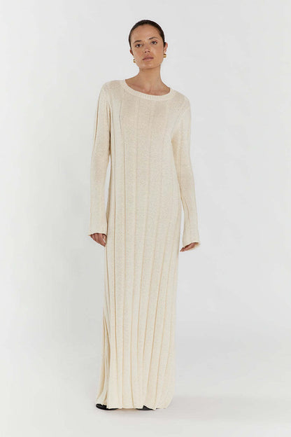 A Line Maxi Sweater Dress