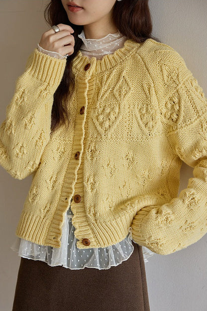 Crochet Knit Cardigan