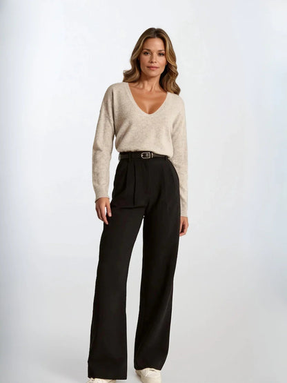 High Waist Wide-leg Pants