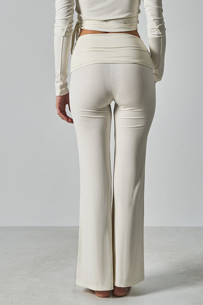 Fitted Foldover Soft Pants