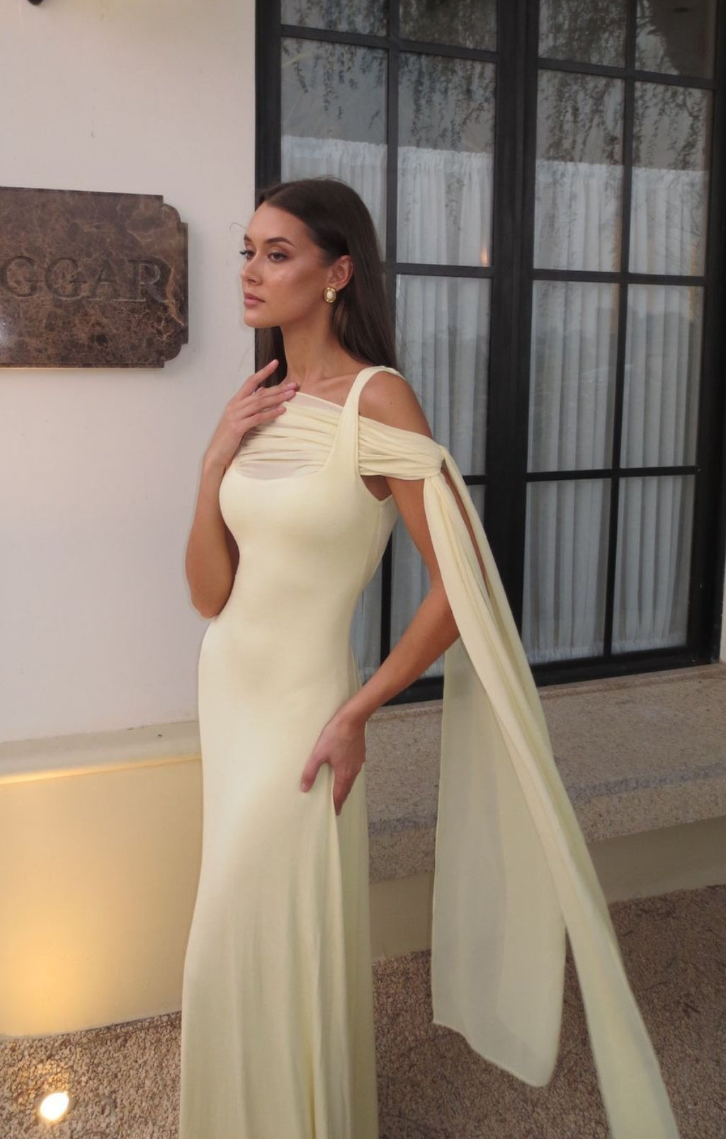 Sash Shawl Cami Maxi Dress