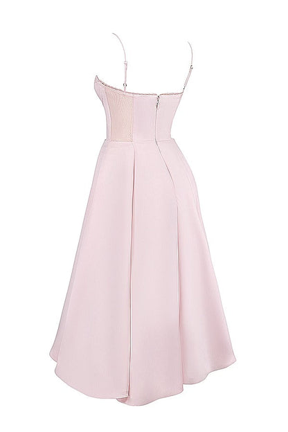 Suspender V-neck Sleeveless Tutu Maxi Dress