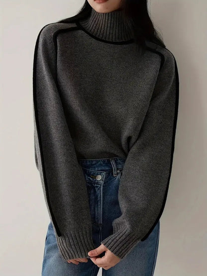 Half Turtleneck Knitted Sweater