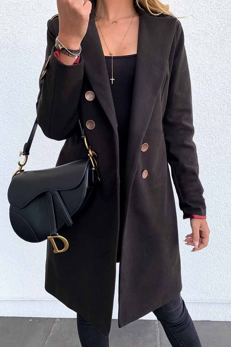 Color Coat With Buttons(3 Colors)