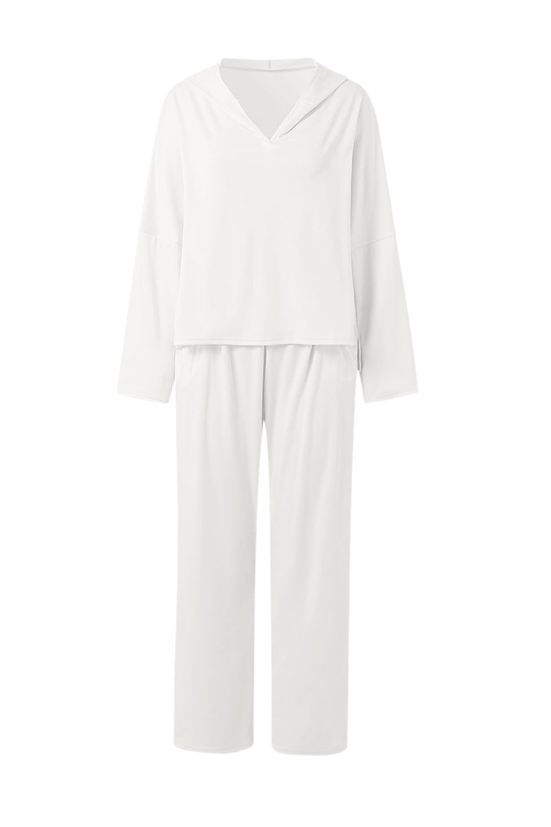 Color Hoodie Haren Pants Set