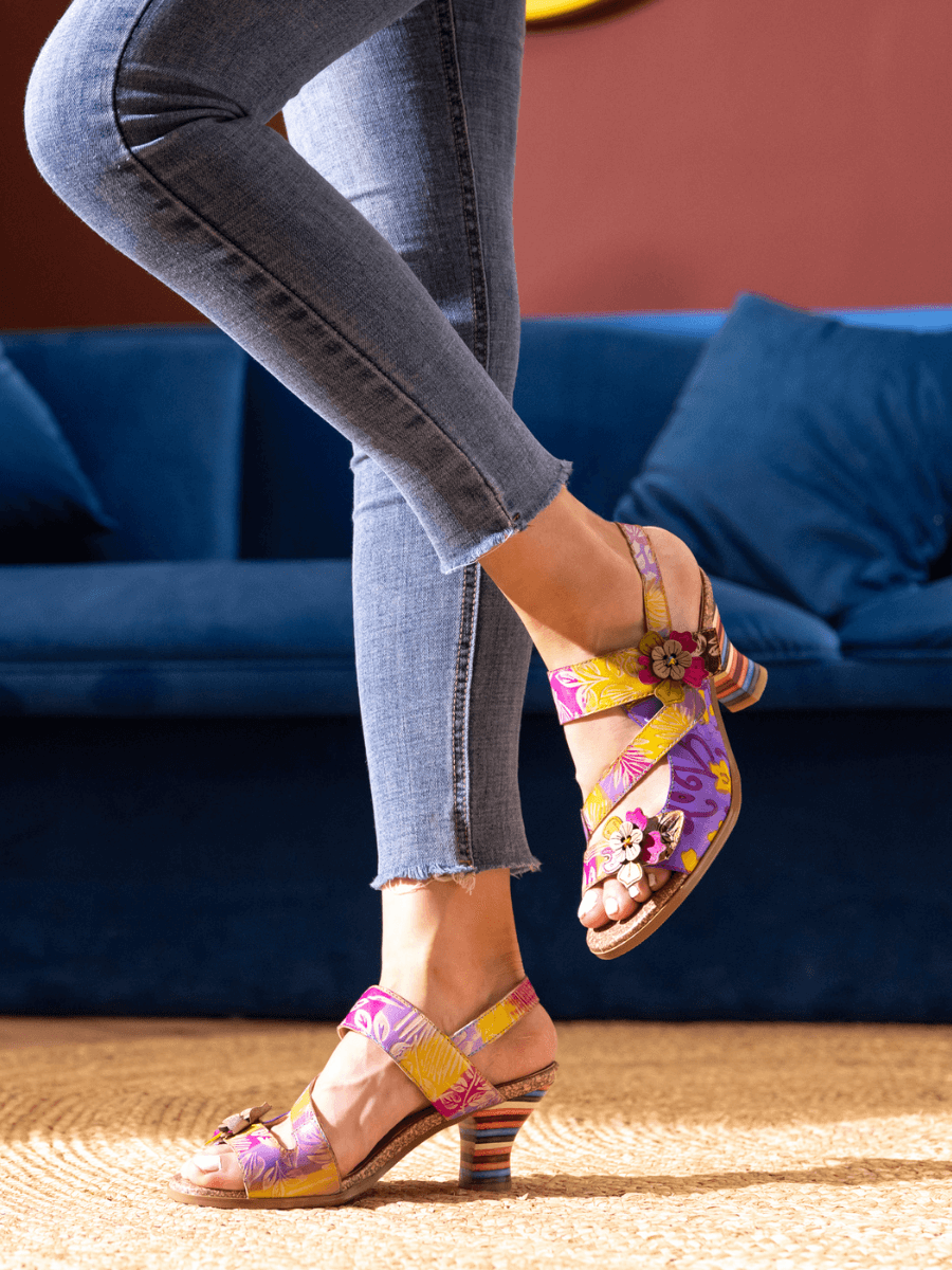 Soffia | Midnight Sol Leather Slingback Sandal
