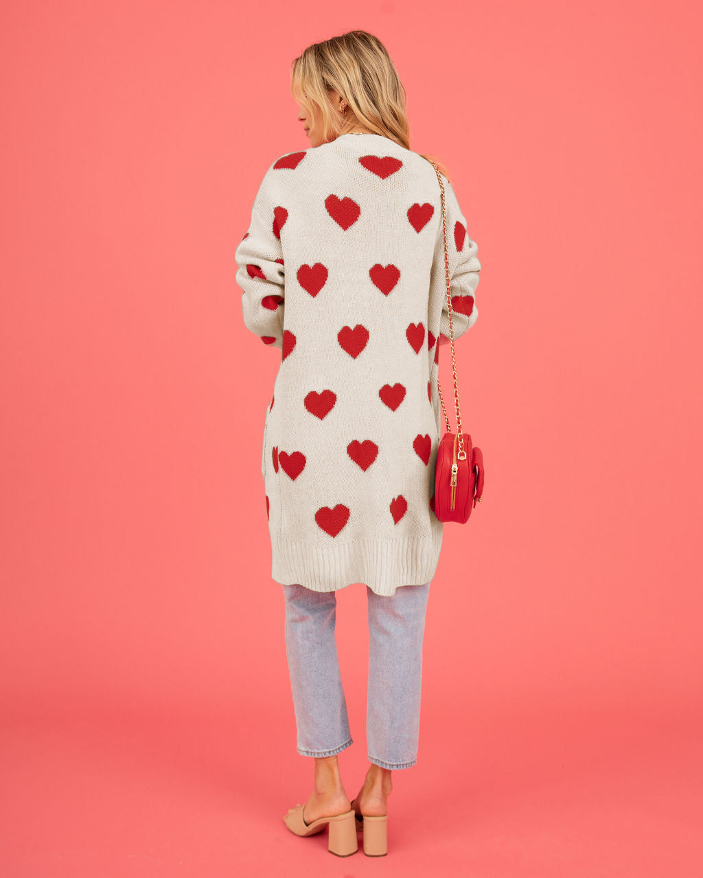 Listen to Your Heart Knit Open Front Cardigan - Beige