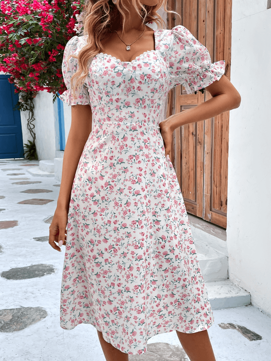Lucianna Babydoll Mini Dress