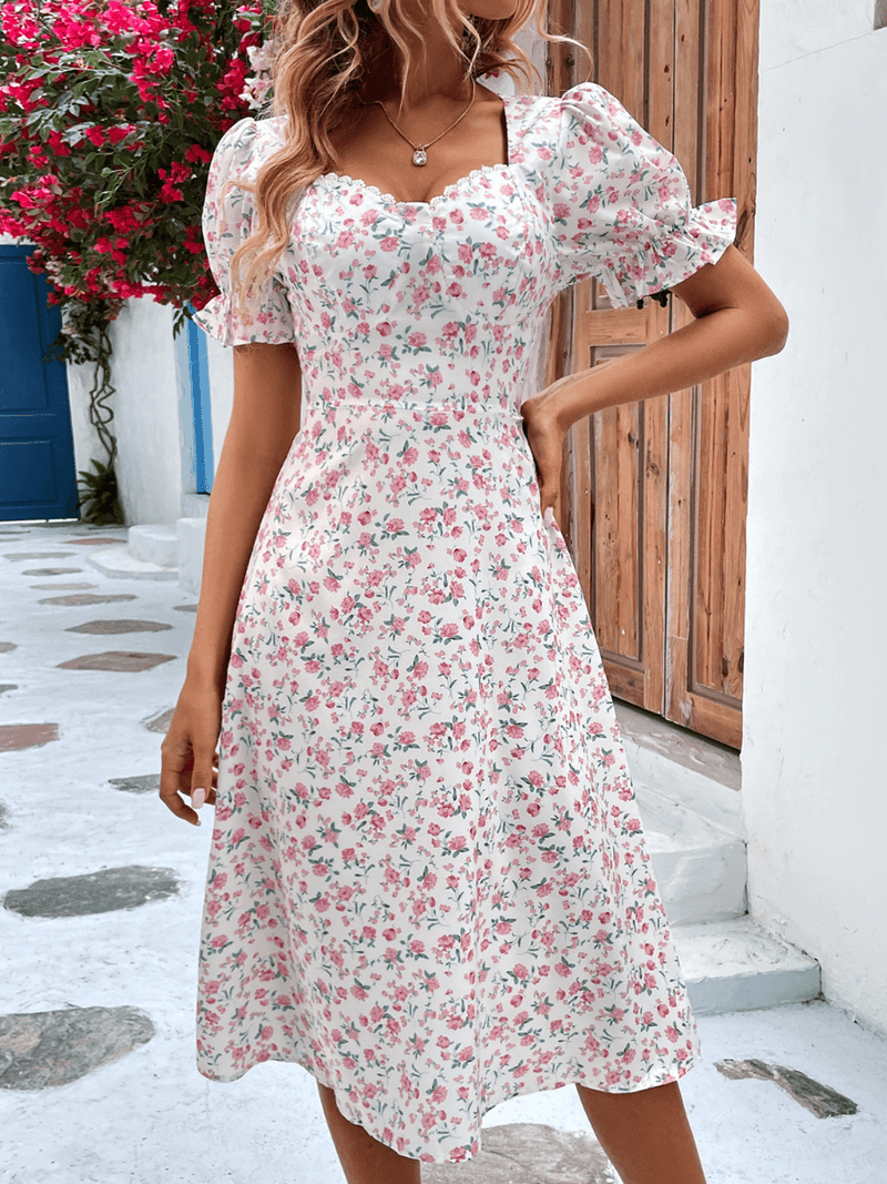 Lucianna Babydoll Mini Dress