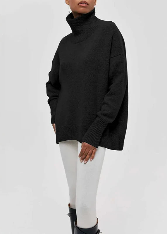 Cozy Turtleneck Pullover - Color Sweater