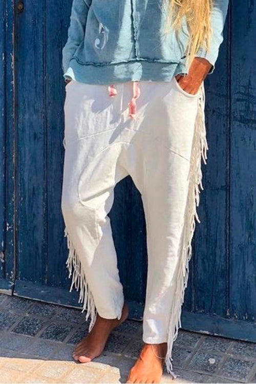 Tassel Fringes Harem Pants