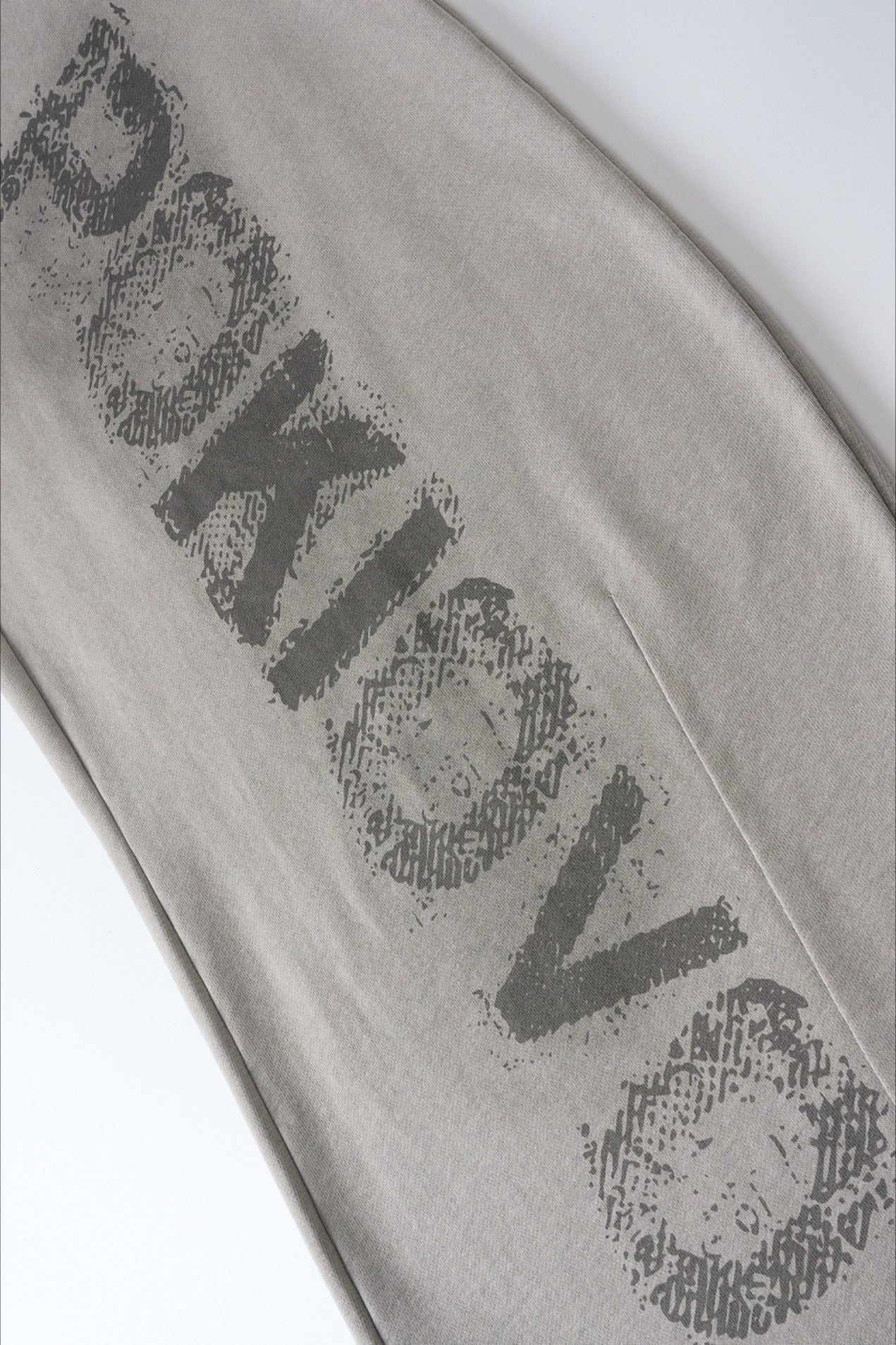 Letter Print Tie Wide Leg Sweat Pants