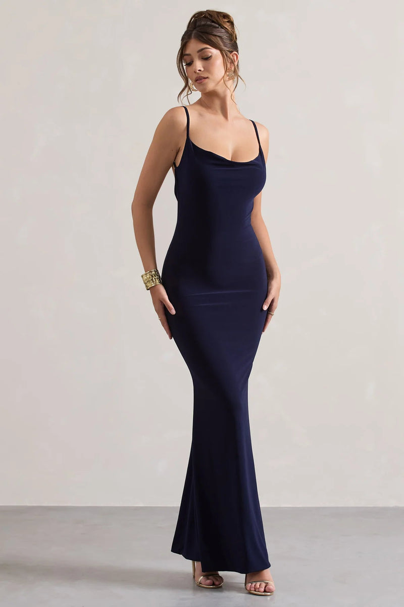 Veloria™ Luxe Lace-back Maxi Dress — Command Every Room With Irresistible Confidence and Timeless Elegance