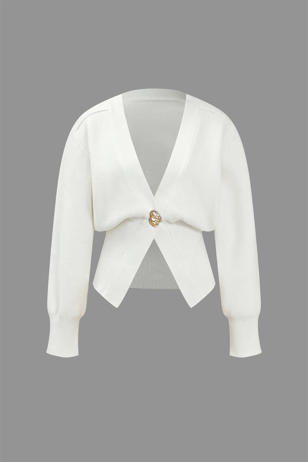 Classic Pullover Cardigan With V-neck