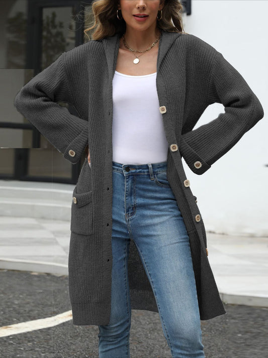 V-neck Loose Knit Cardigan