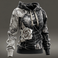 Ladies' Halloween Line Art Dark Style Knit Sweater artswardrobe