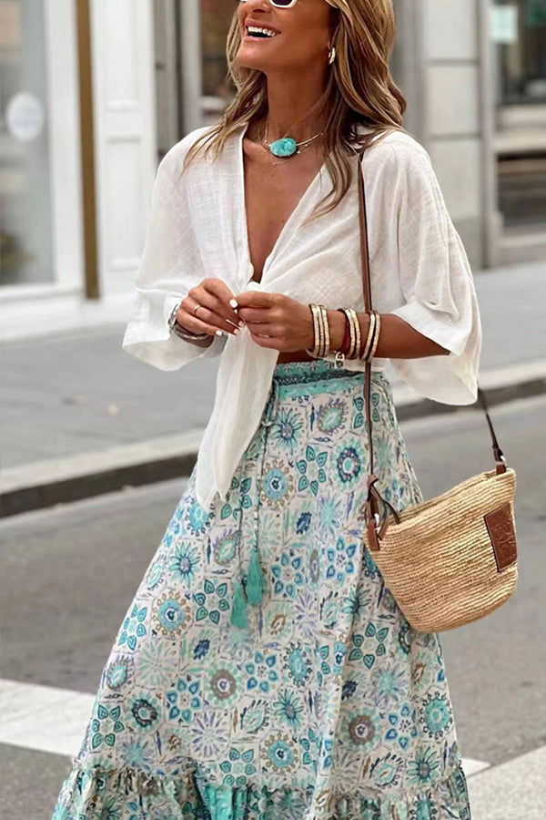 Holiday Swing Long Skirt