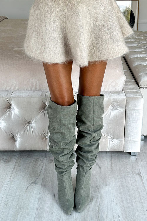 High Rise A-line Sweater Mini Dress